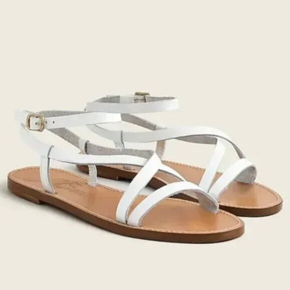 J.Crew strappy Sandals in vachetta leather - Picture 1 of 4